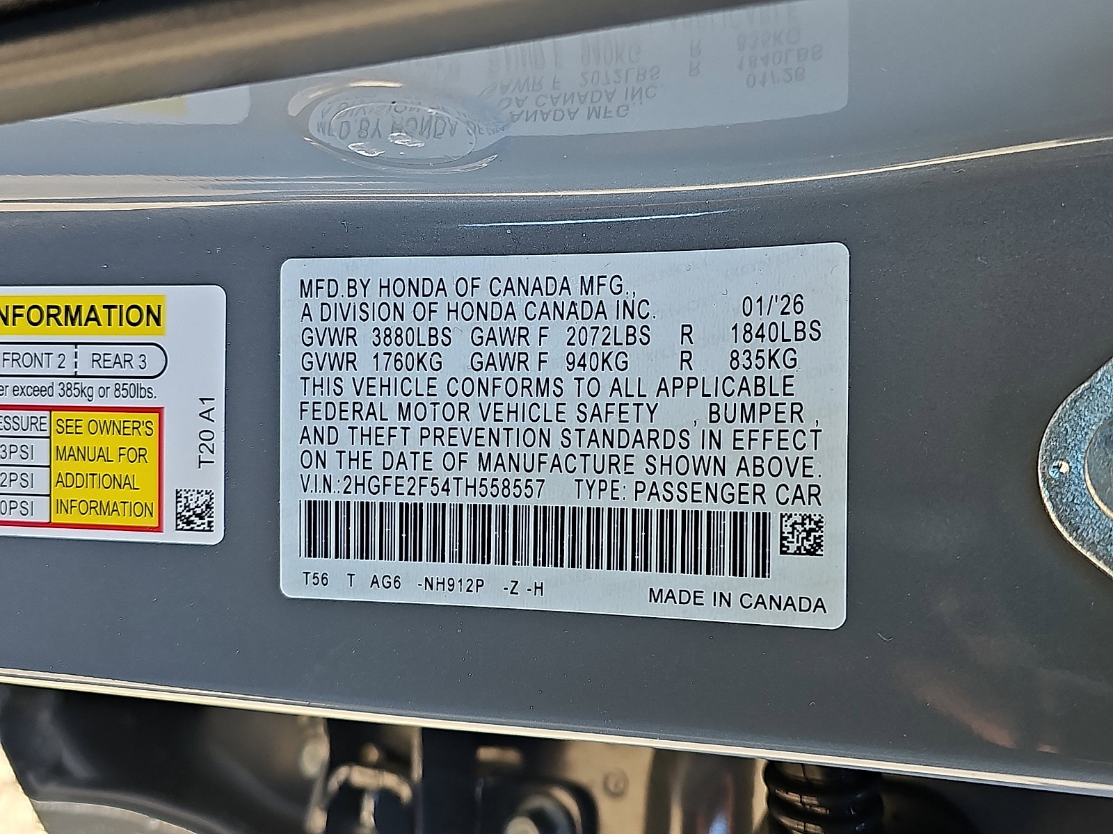 New 2026 Honda Civic Sport image 10