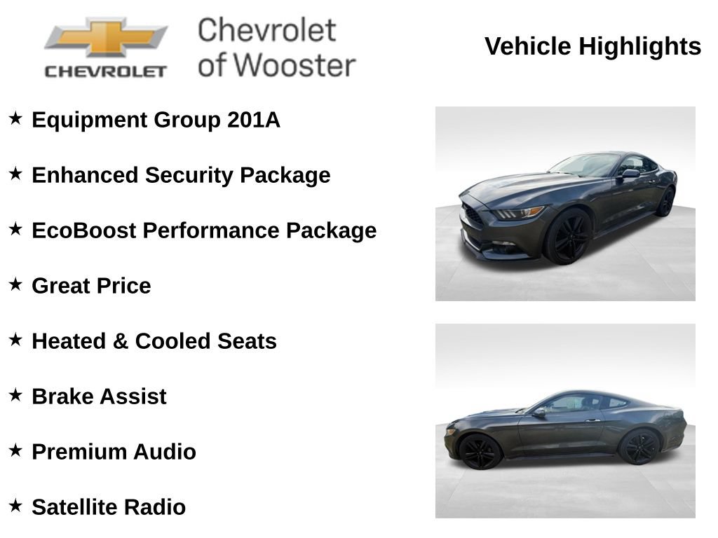 Used 2016 Ford Mustang Premium w/ Ecoboost Performance Package RWD image 2