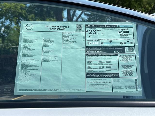 New 2027 Nissan Murano Platinum w/ Cargo Package AWD/4WD image 4