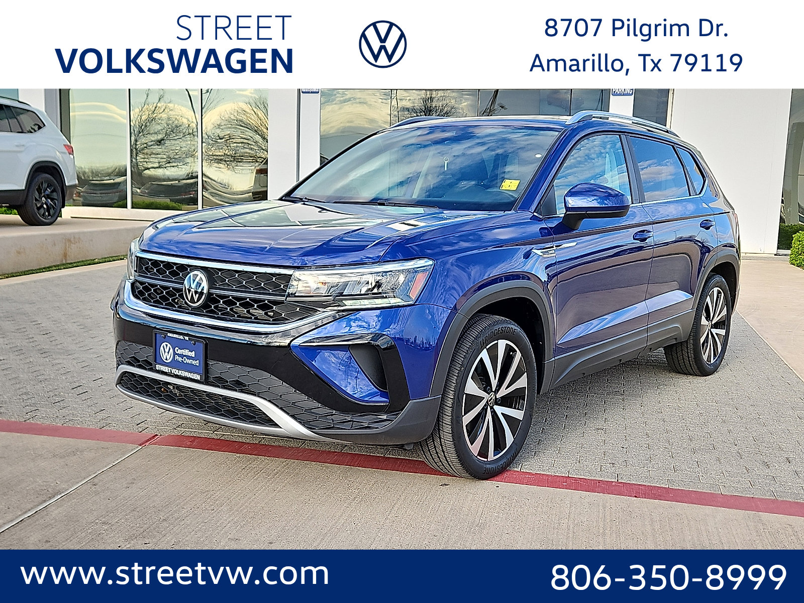 Certified 2023 Volkswagen Taos SE w/ Panoramic Sunroof Package AWD/4WD image 1