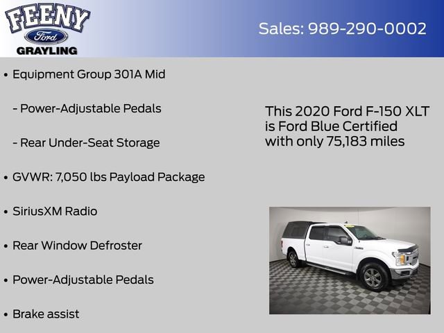 Used 2020 Ford F150 XLT w/ Equipment Group 301A Mid image 12