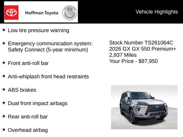 Used 2026 Lexus GX 550 w/ Accessory Package (2T) AWD/4WD image 25