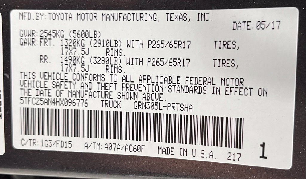 Used 2017 Toyota Tacoma TRD Sport w/ Tow Package (A/T) AWD/4WD image 58