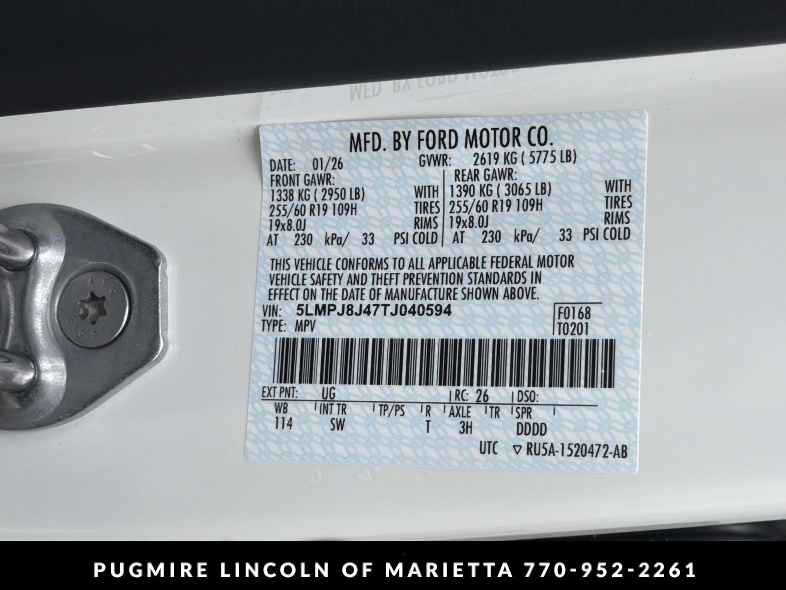 New 2026 Lincoln Nautilus Premier w/ Equipment Group 102A AWD/4WD image 36