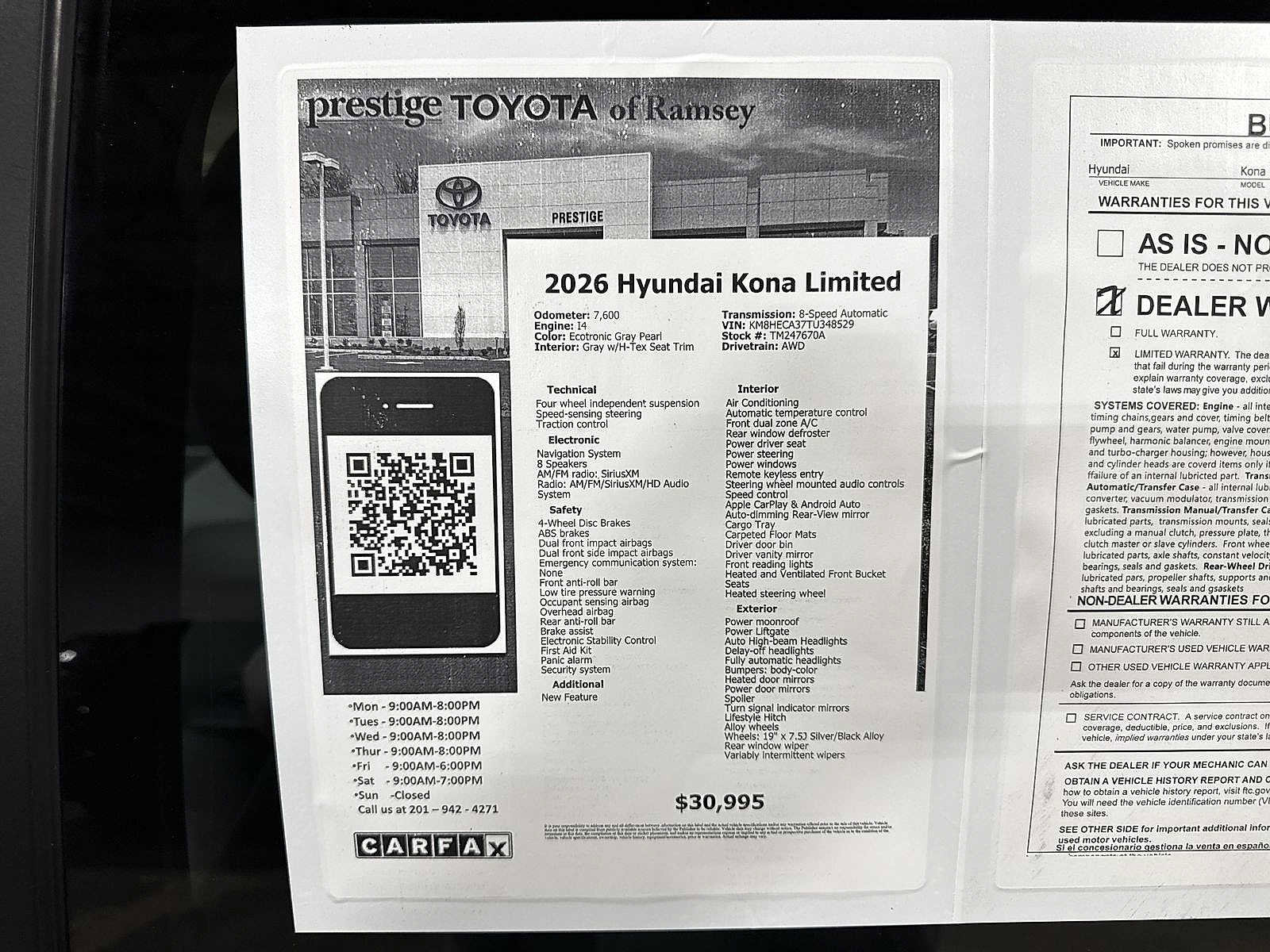 Used 2026 Hyundai Kona Limited image 13