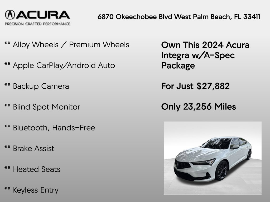 Certified 2024 Acura Integra A-Spec FWD image 7