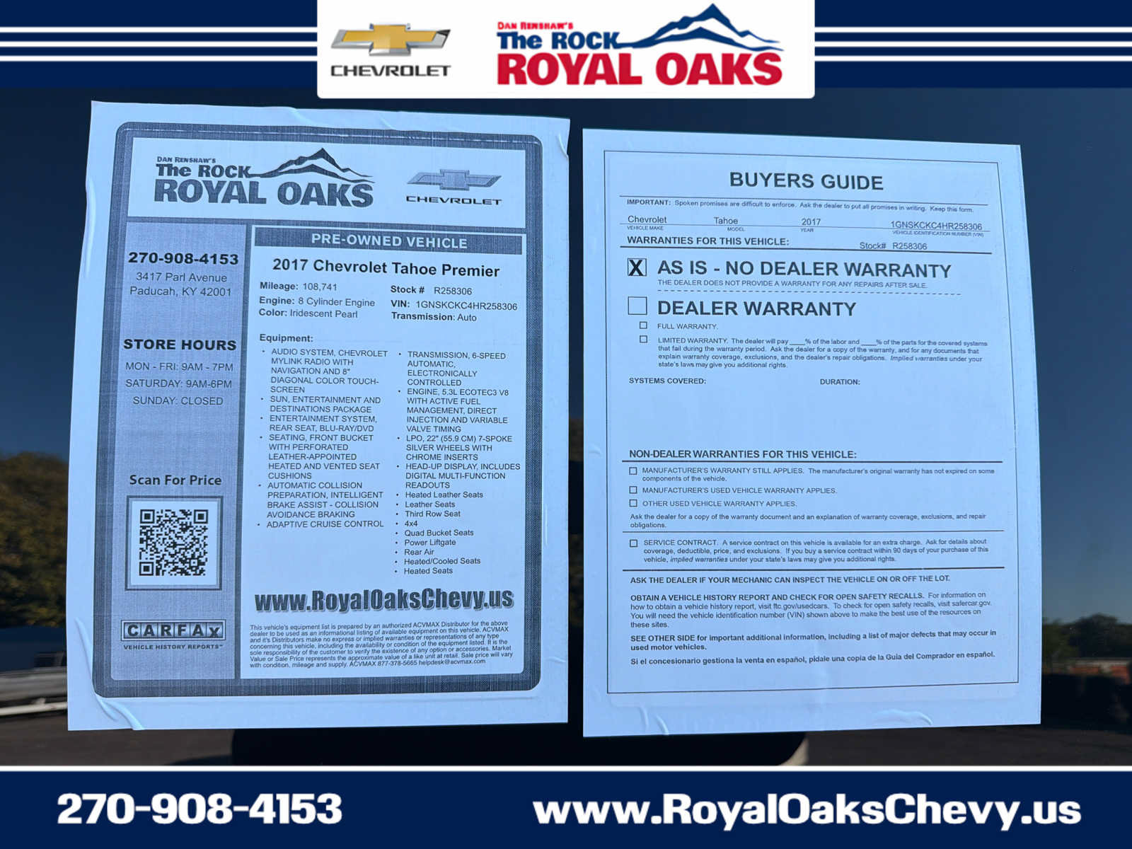 Used 2017 Chevrolet Tahoe Premier AWD/4WD image 17