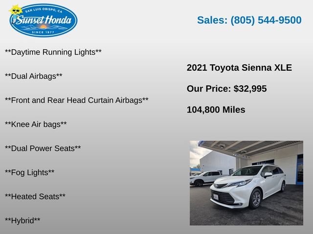 Used 2021 Toyota Sienna XLE w/ XLE Plus Package FWD image 6