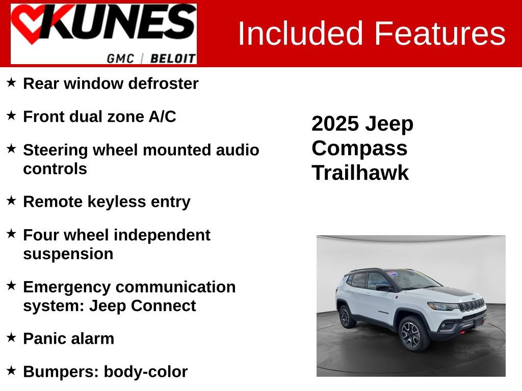 Used 2025 Jeep Compass Trailhawk AWD/4WD image 3