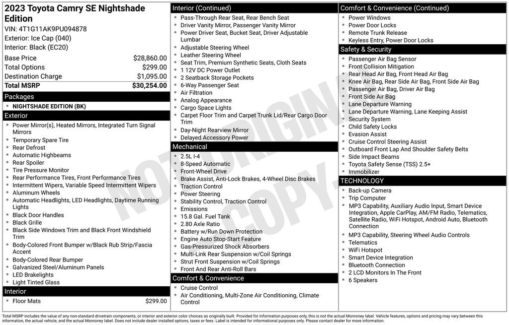 Used 2023 Toyota Camry SE image 35