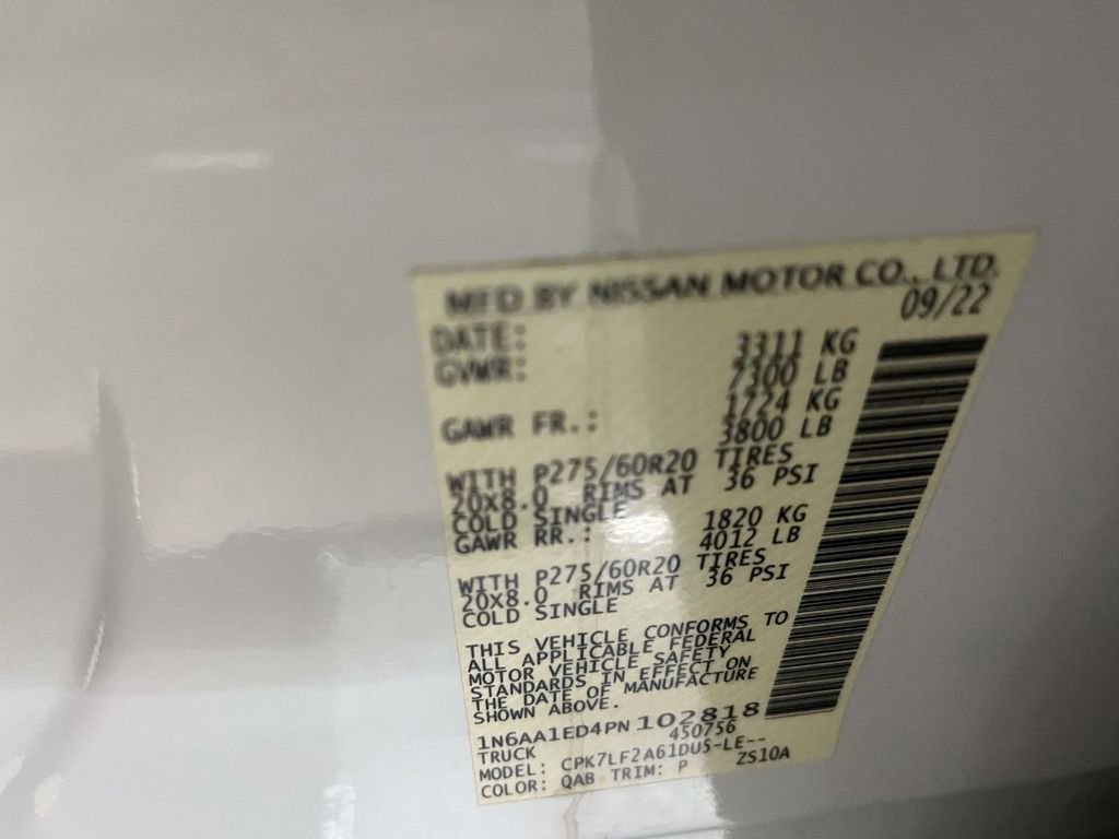 Certified 2023 Nissan Titan Platinum Reserve w/ Off Road Protection Package image 26