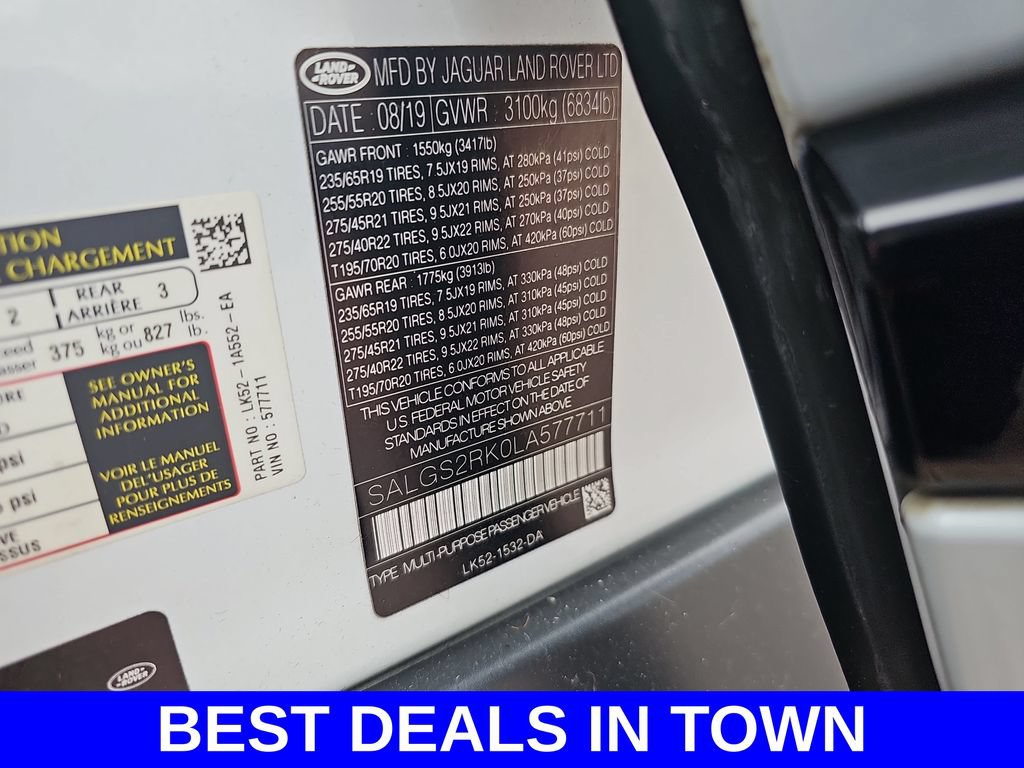 Used 2020 Land Rover Range Rover HSE AWD/4WD image 43