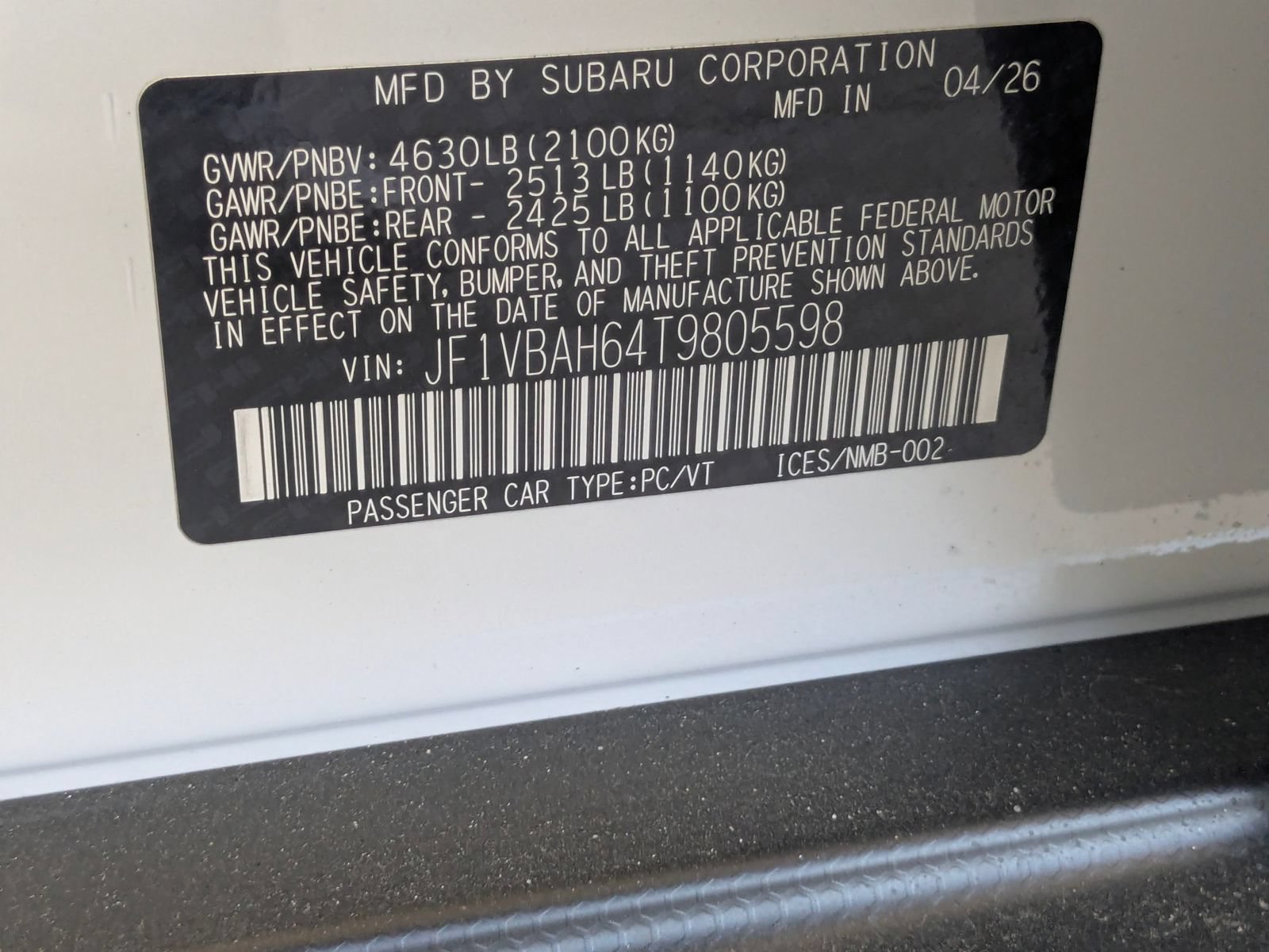 New 2026 Subaru WRX Premium AWD/4WD image 15
