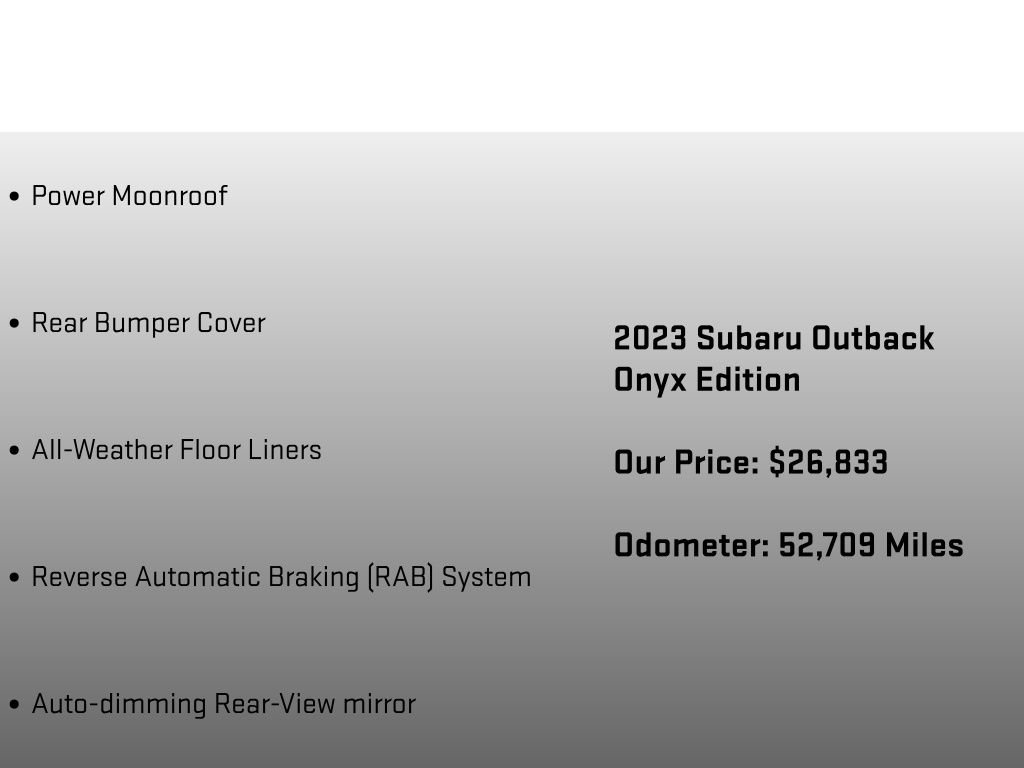 Used 2023 Subaru Outback Onyx Edition AWD/4WD image 18