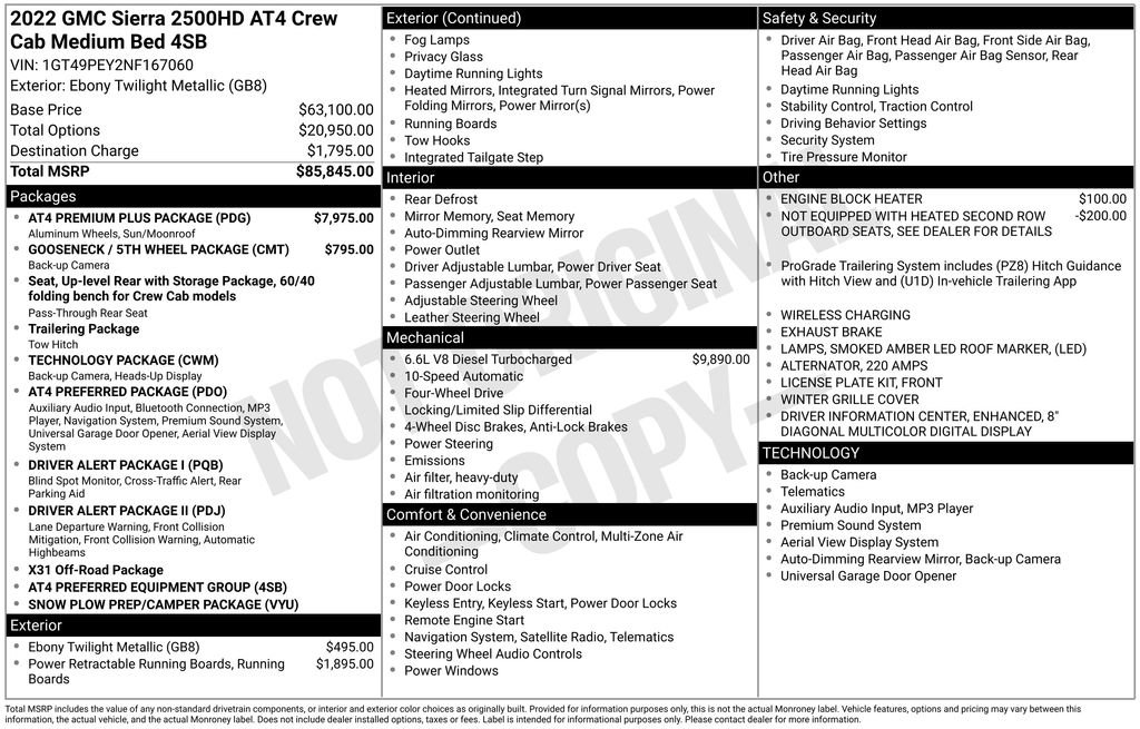 Certified 2022 GMC Sierra 2500 AT4 w/ AT4 Premium Plus Package AWD/4WD image 48