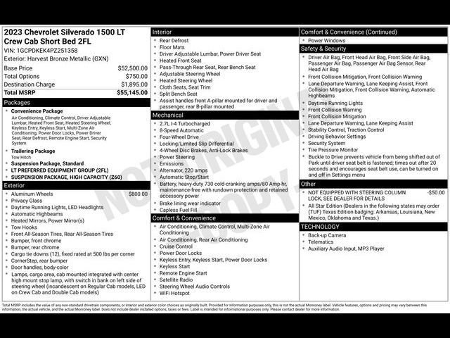 Certified 2023 Chevrolet Silverado 1500 LT AWD/4WD image 33