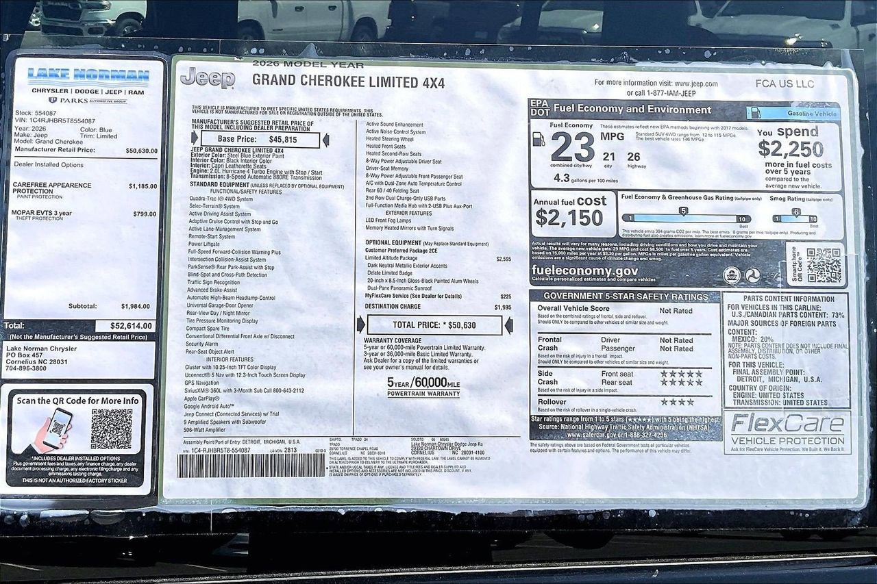 New 2026 Jeep Grand Cherokee Limited image 38