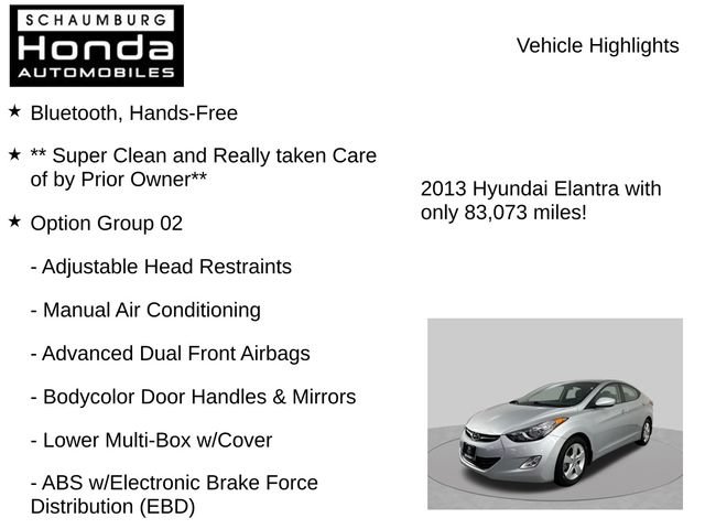 Used 2013 Hyundai Elantra GLS w/ Preferred Pkg FWD image 7