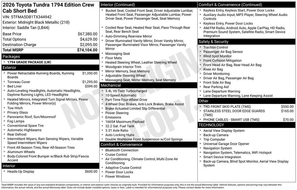 Used 2026 Toyota Tundra 1794 Edition image 41