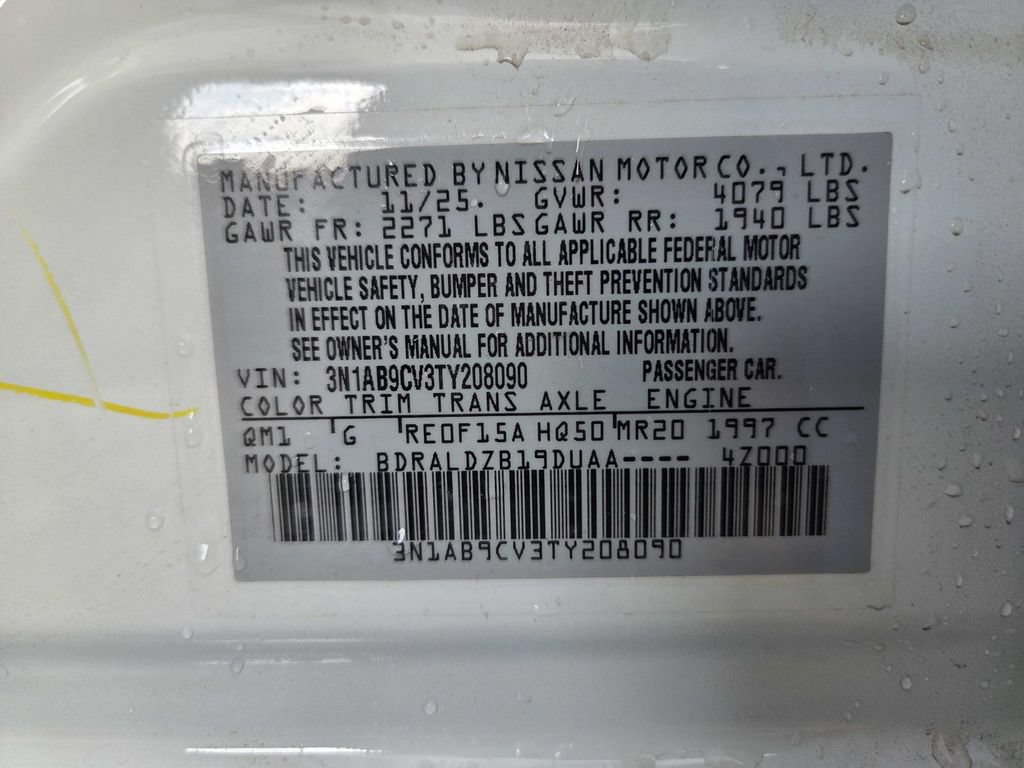New 2026 Nissan Sentra SV w/ Floor Mat Package FWD image 20