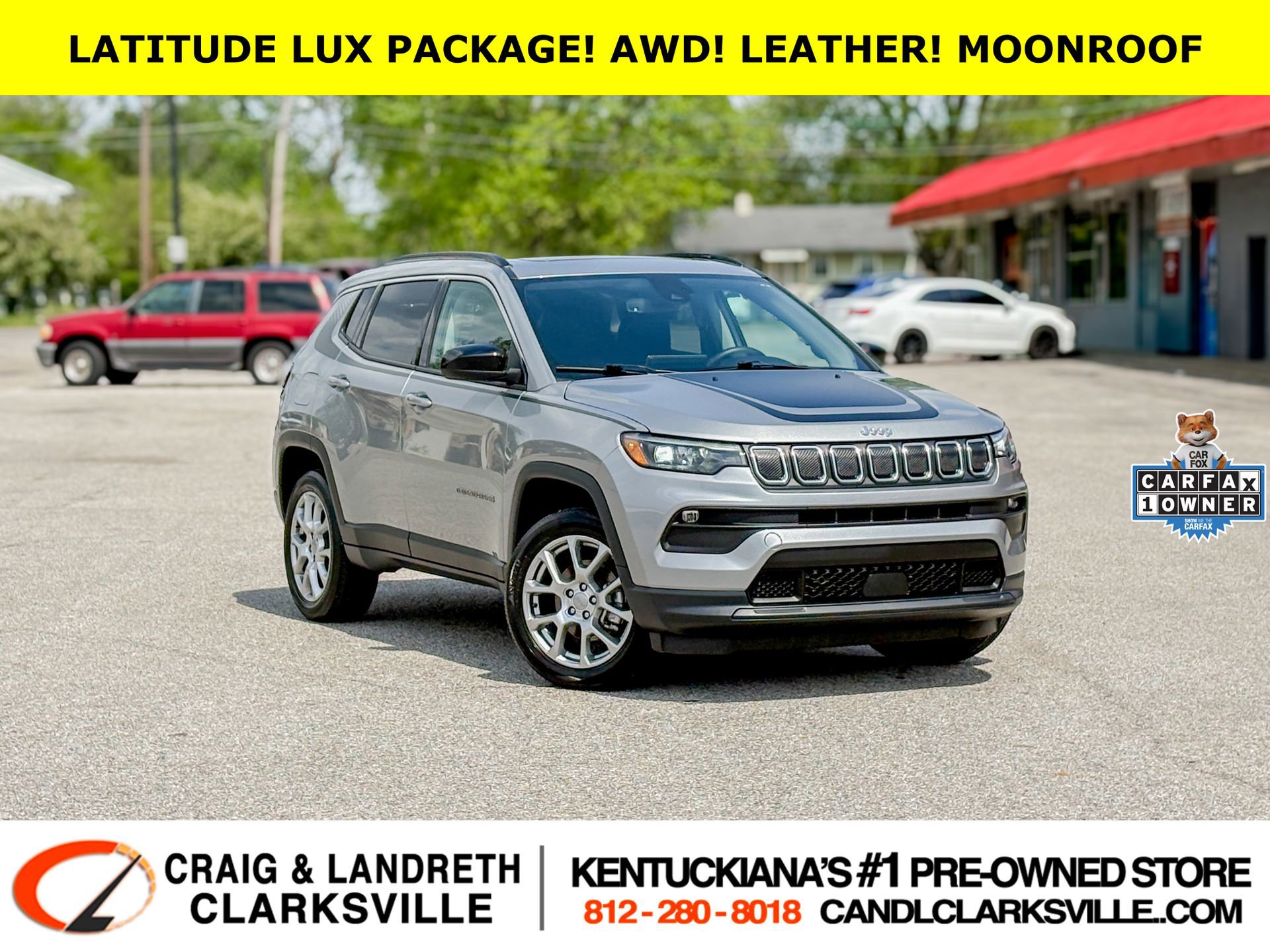 Used 2022 Jeep Compass Latitude w/ Sun and Sound Group AWD/4WD image 1