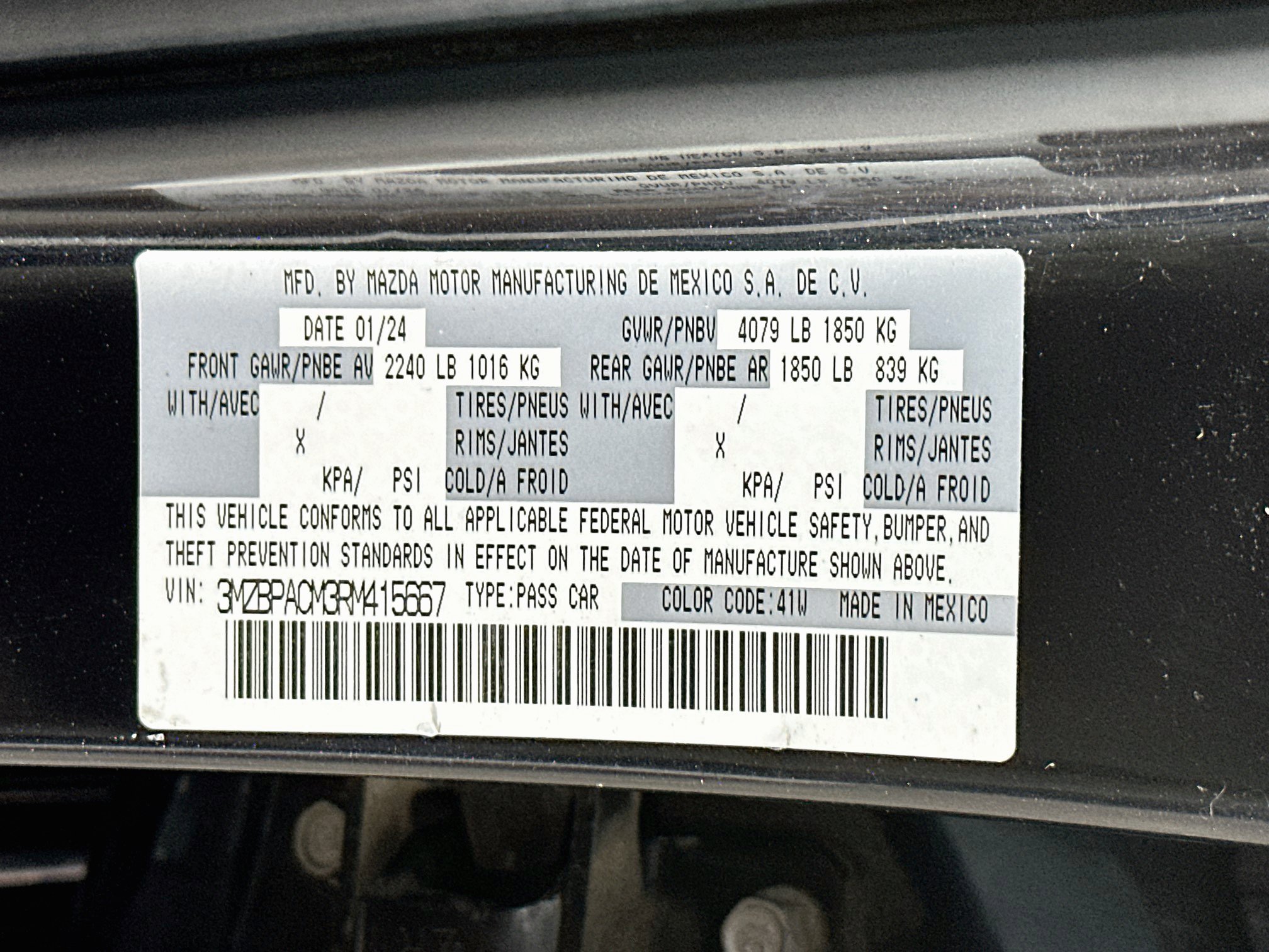 Used 2024 MAZDA MAZDA3 s FWD image 30