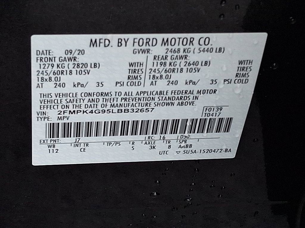 Certified 2020 Ford Edge SE image 26