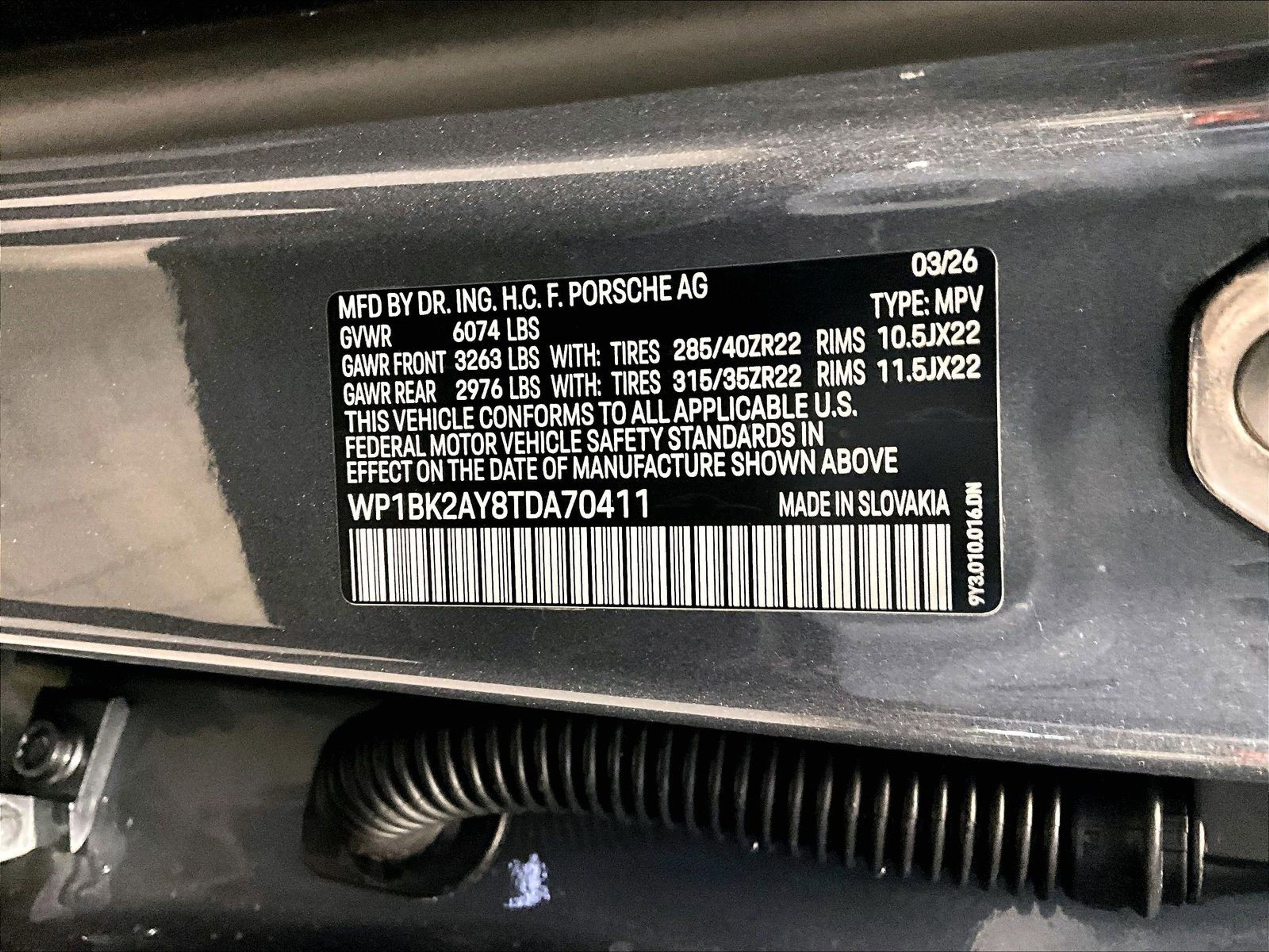 New 2026 Porsche Cayenne Turbo GT AWD/4WD image 15