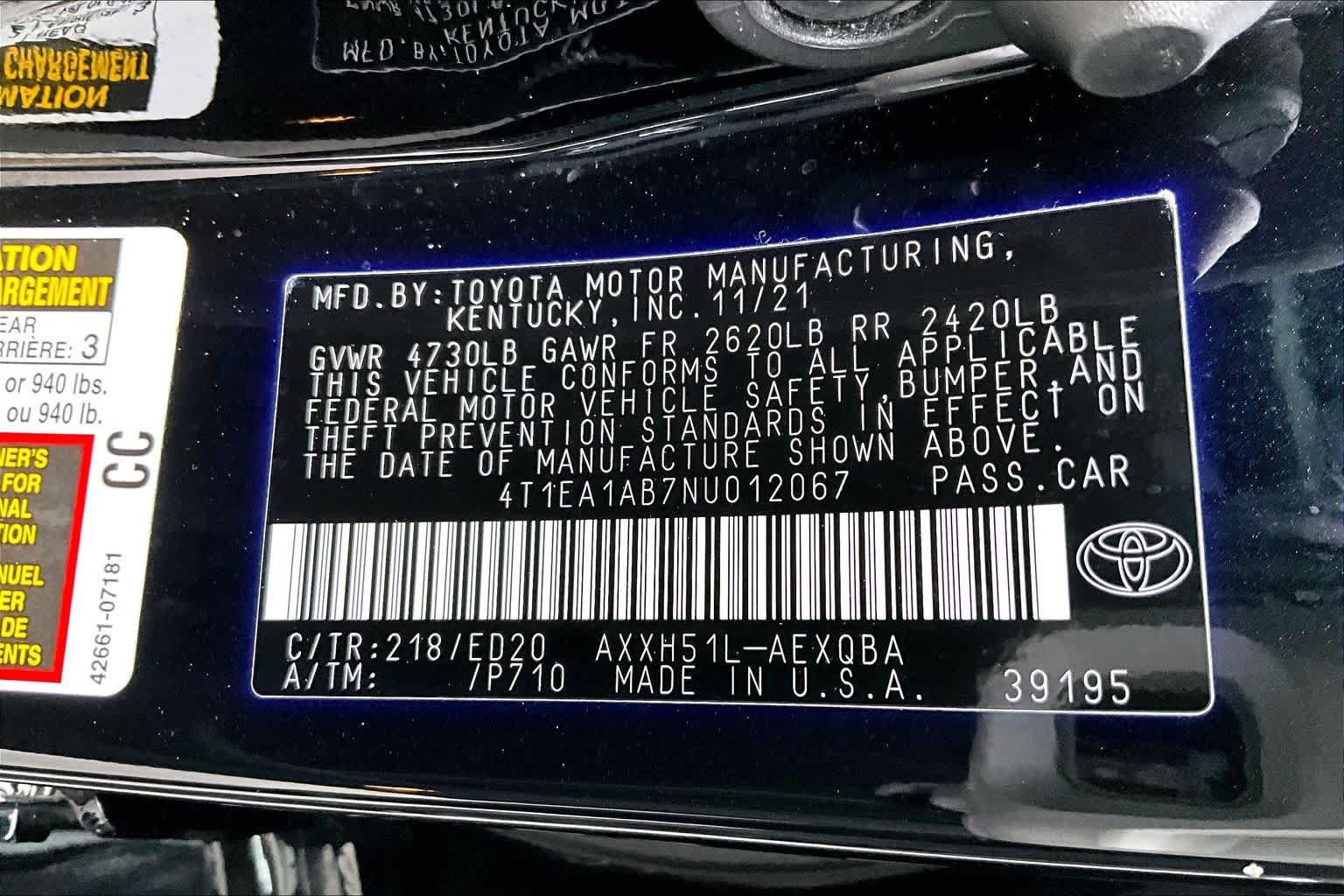 Used 2022 Toyota Avalon XSE FWD image 37