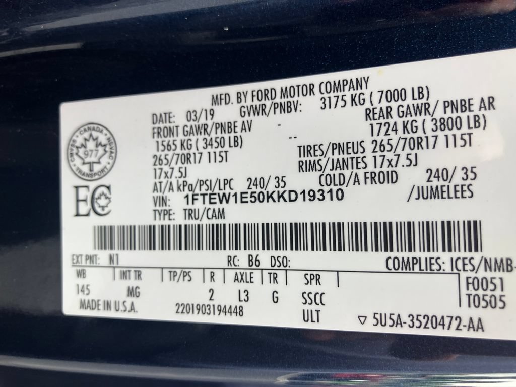 Used 2019 Ford F150 XLT w/ Trailer Tow Package AWD/4WD image 32