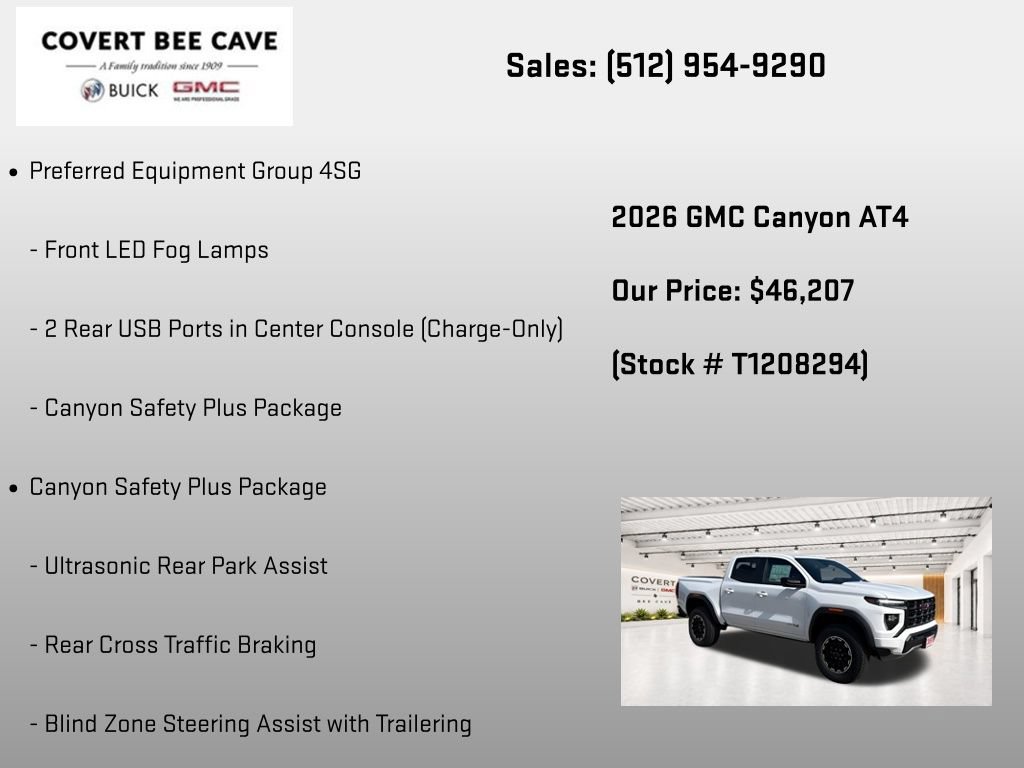New 2026 GMC Canyon AT4 AWD/4WD image 18