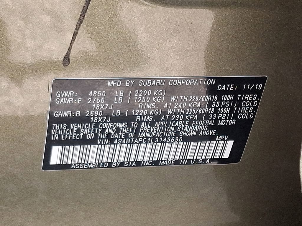 Used 2020 Subaru Outback Touring w/ Tech Package 2 AWD/4WD image 27