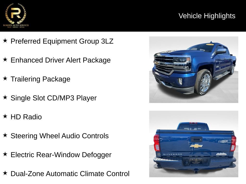 Used 2018 Chevrolet Silverado 1500 High Country AWD/4WD image 9