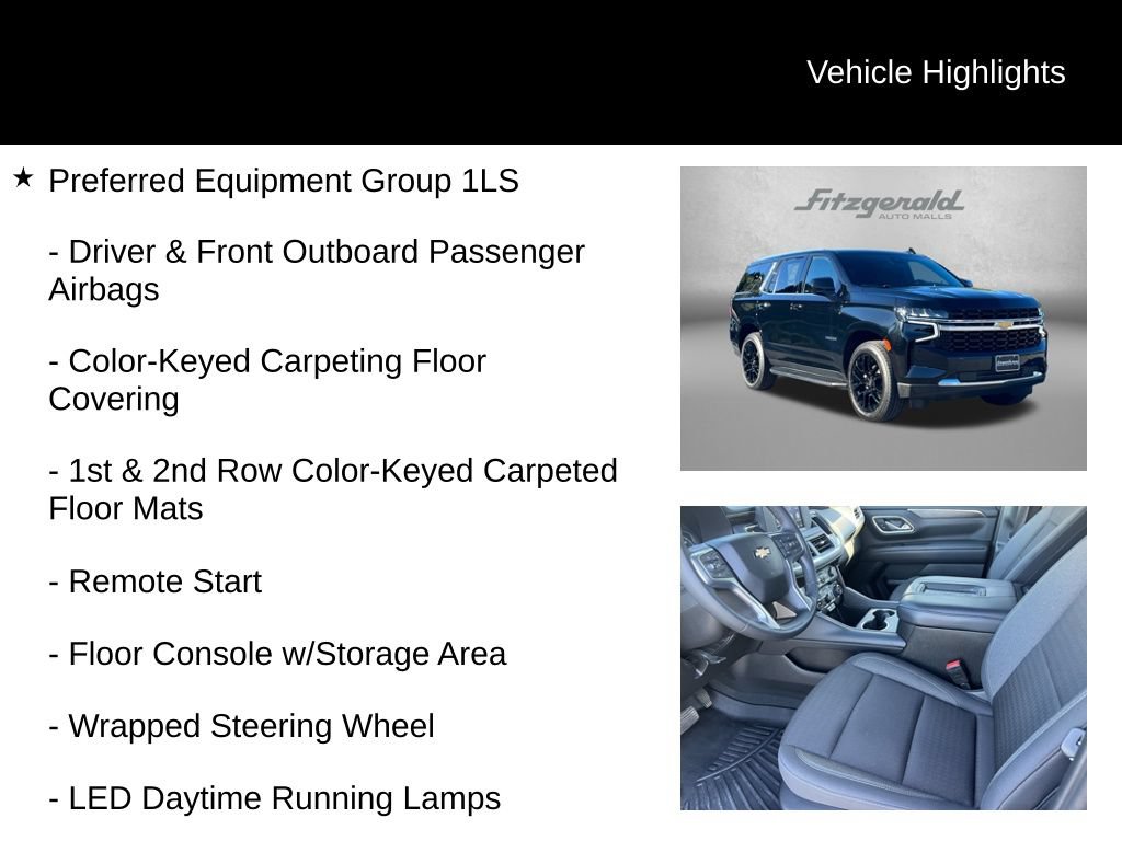 Used 2024 Chevrolet Tahoe LS w/ Driver Alert Package AWD/4WD image 9
