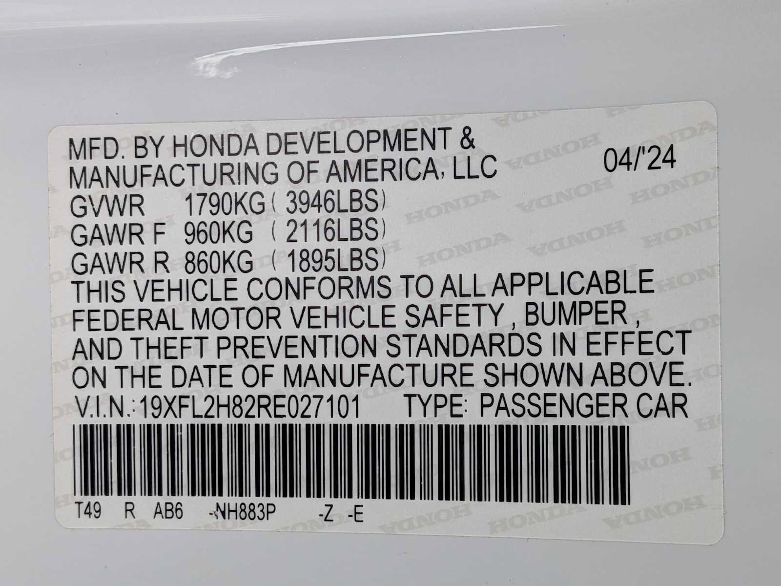 Certified 2024 Honda Civic Sport image 29