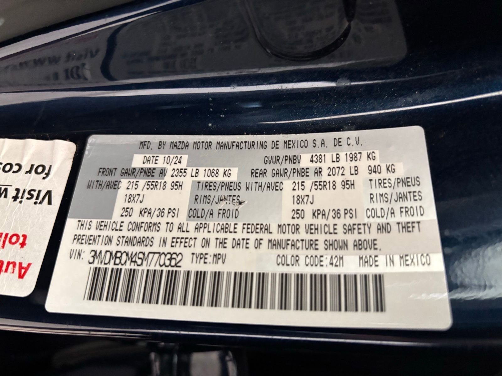 Certified 2025 MAZDA CX-30 AWD 2.5 S w/ Preferred Package image 28