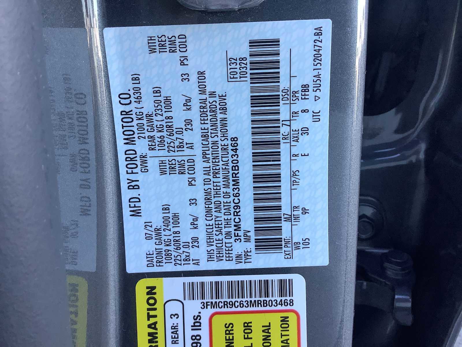 Used 2021 Ford Bronco Sport Outer Banks AWD/4WD image 22