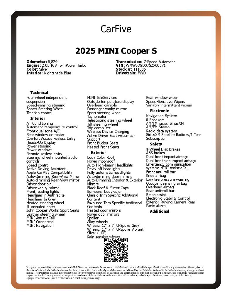 Used 2025 MINI Cooper S FWD image 30