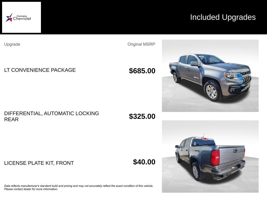 Used 2021 Chevrolet Colorado LT w/ LT Convenience Package RWD image 13