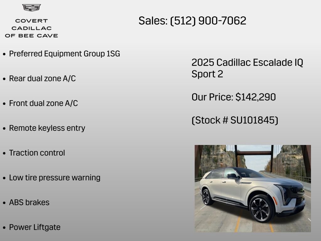 New 2025 Cadillac Escalade IQ Sport 2 image 6