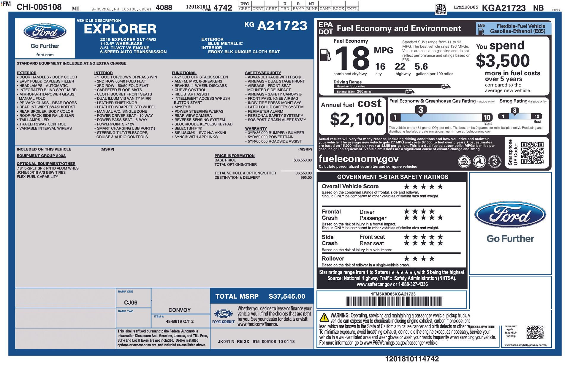 Used 2019 Ford Explorer XLT image 5