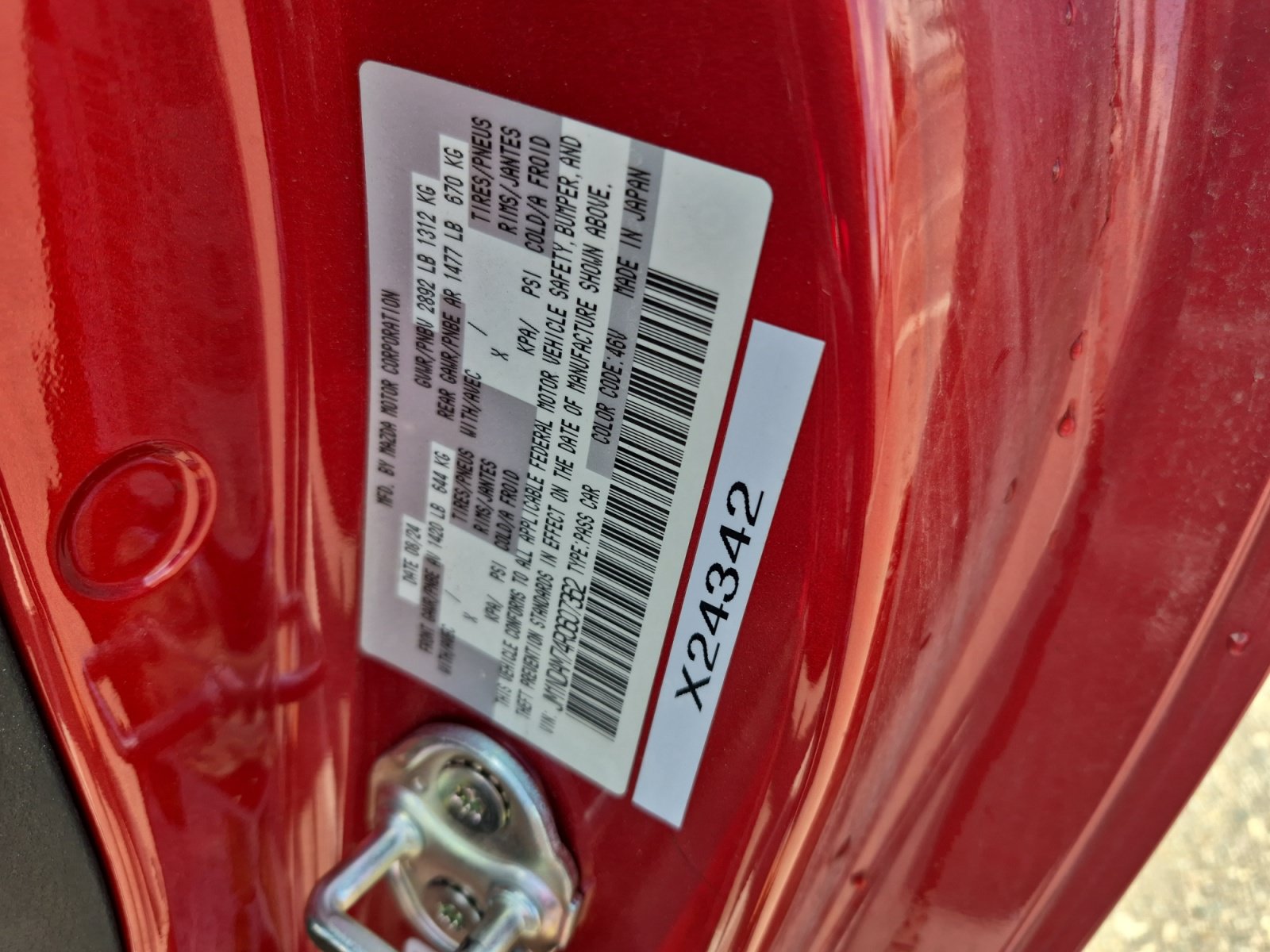 Used 2024 MAZDA MX-5 Miata RF Grand Touring w/ Weather Package RWD image 22
