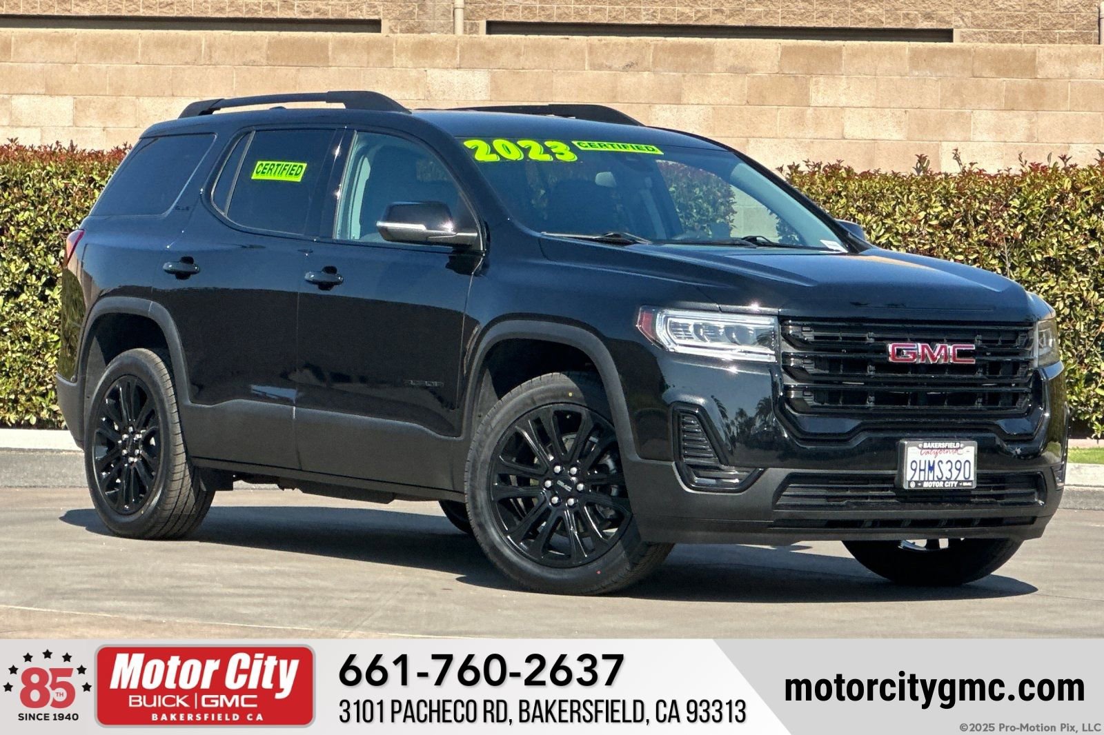 Certified 2023 GMC Acadia SLE w/ Elevation Edition