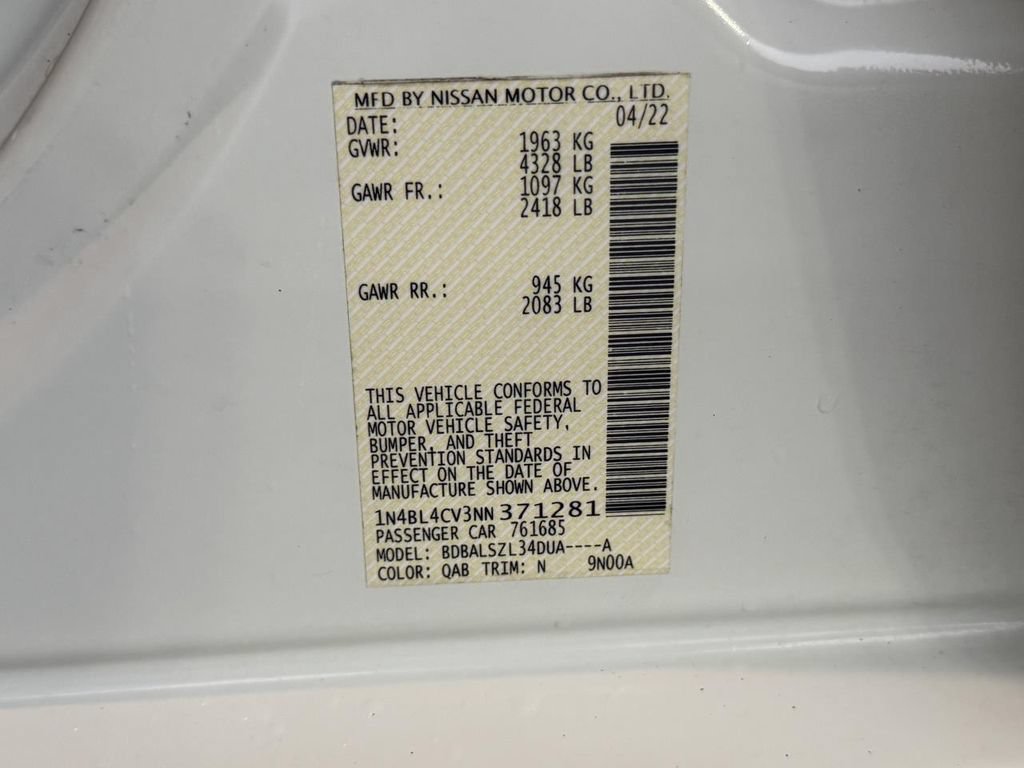 Used 2022 Nissan Altima 2.5 SR FWD image 27