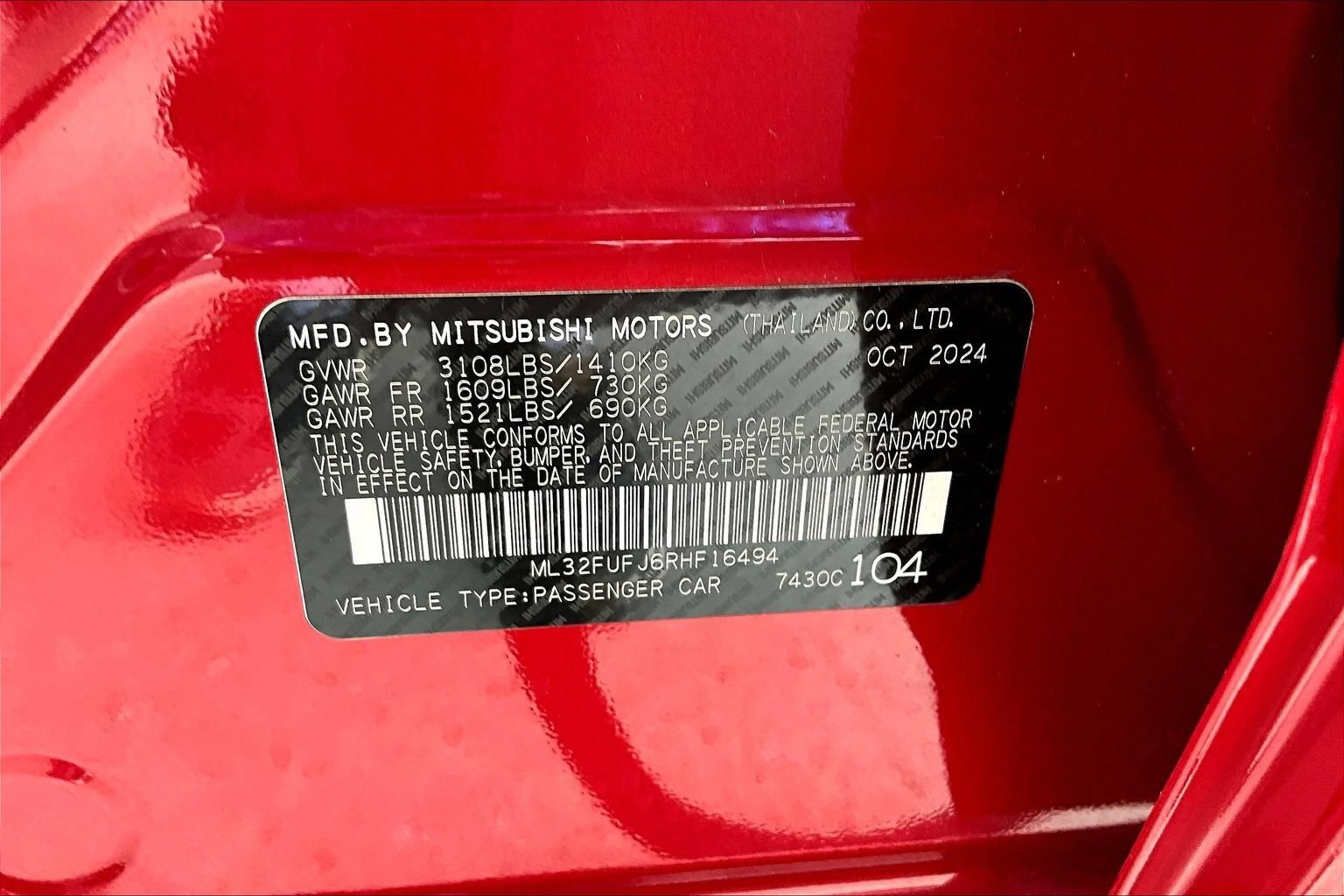 Used 2024 Mitsubishi Mirage G4 LE FWD image 18