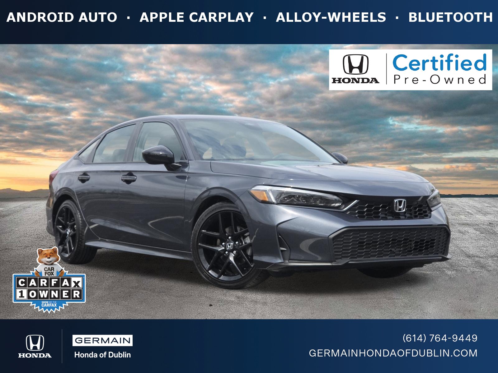 Certified 2025 Honda Civic Sport image 1