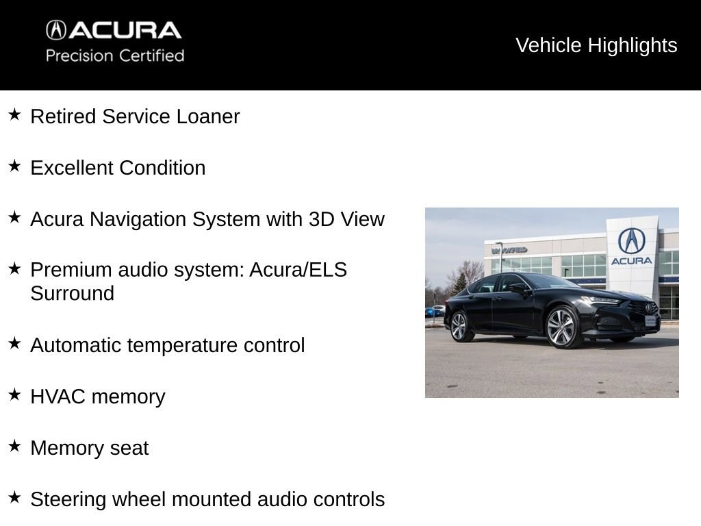 Certified 2025 Acura TLX Technology Package image 5
