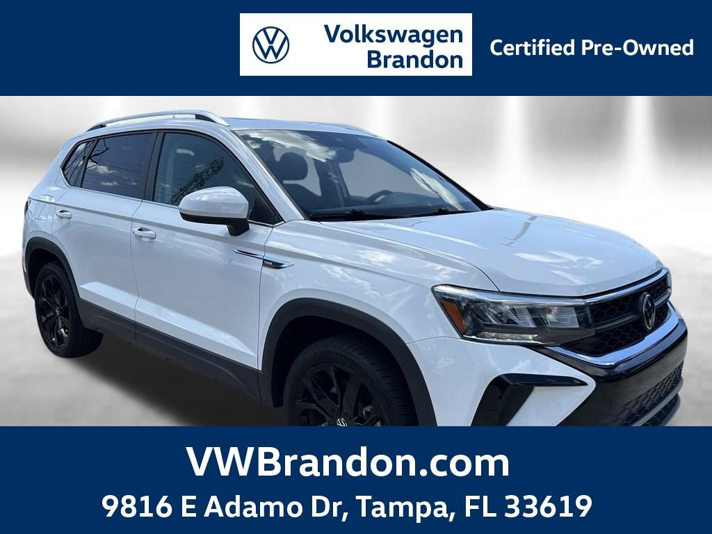 Certified 2023 Volkswagen Taos SE w/ Panoramic Sunroof Package FWD 360° Tour