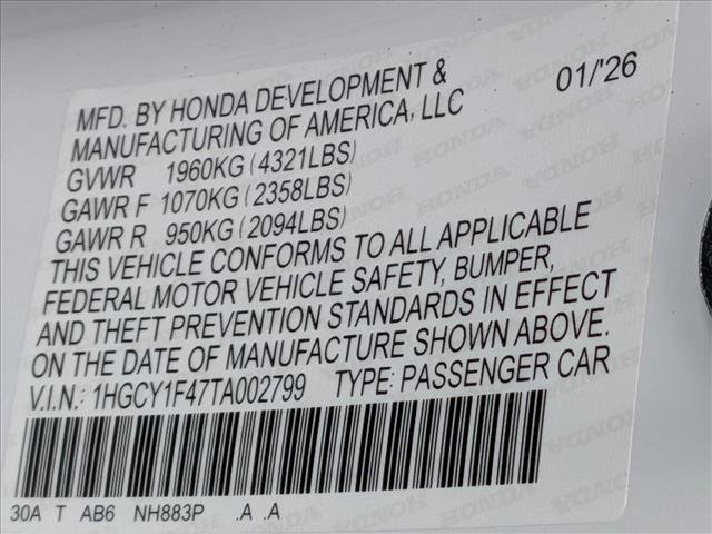 New 2026 Honda Accord SE image 16