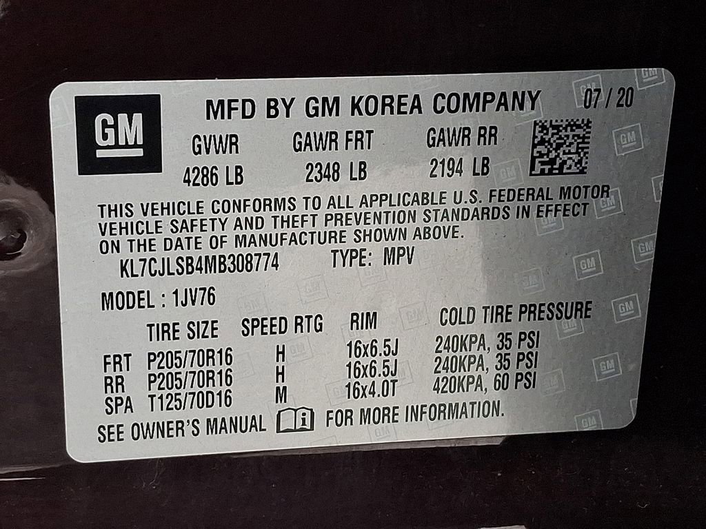 Used 2021 Chevrolet Trax LT w/ LT Convenience Package image 28